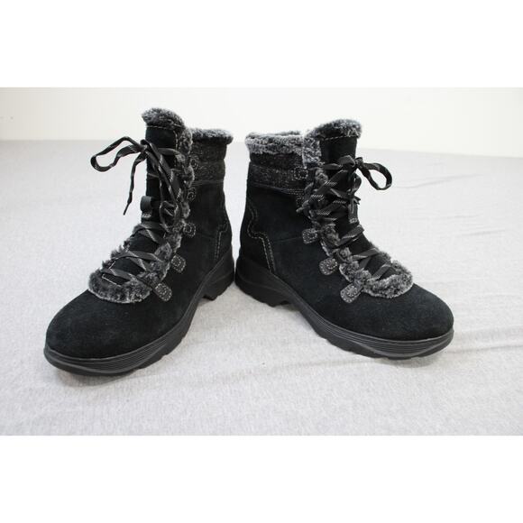 Clarks Boots Womens Size US 8M Black Aveleigh Edge Suede Comfort Waterproof NWOB - Picture 8 of 11